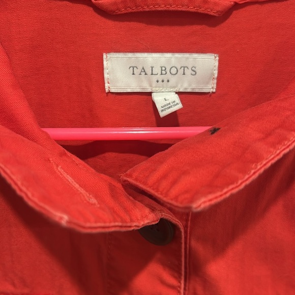 Twill red jacket from Talbots outlet - Picture 2 of 7